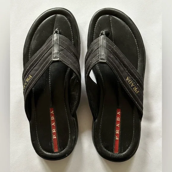 Men’s Prada slide thong sandals - Picture 1 of 2